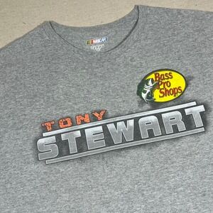 Tony Stewart NASCAR Bass Pro Shops Racing Graphic T-Shirt XXL‎ *FLAW